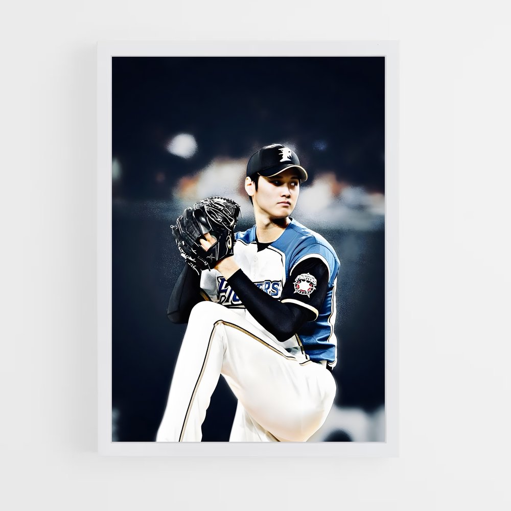 Poster Nippon ham – affiche Baseball (vue 3)